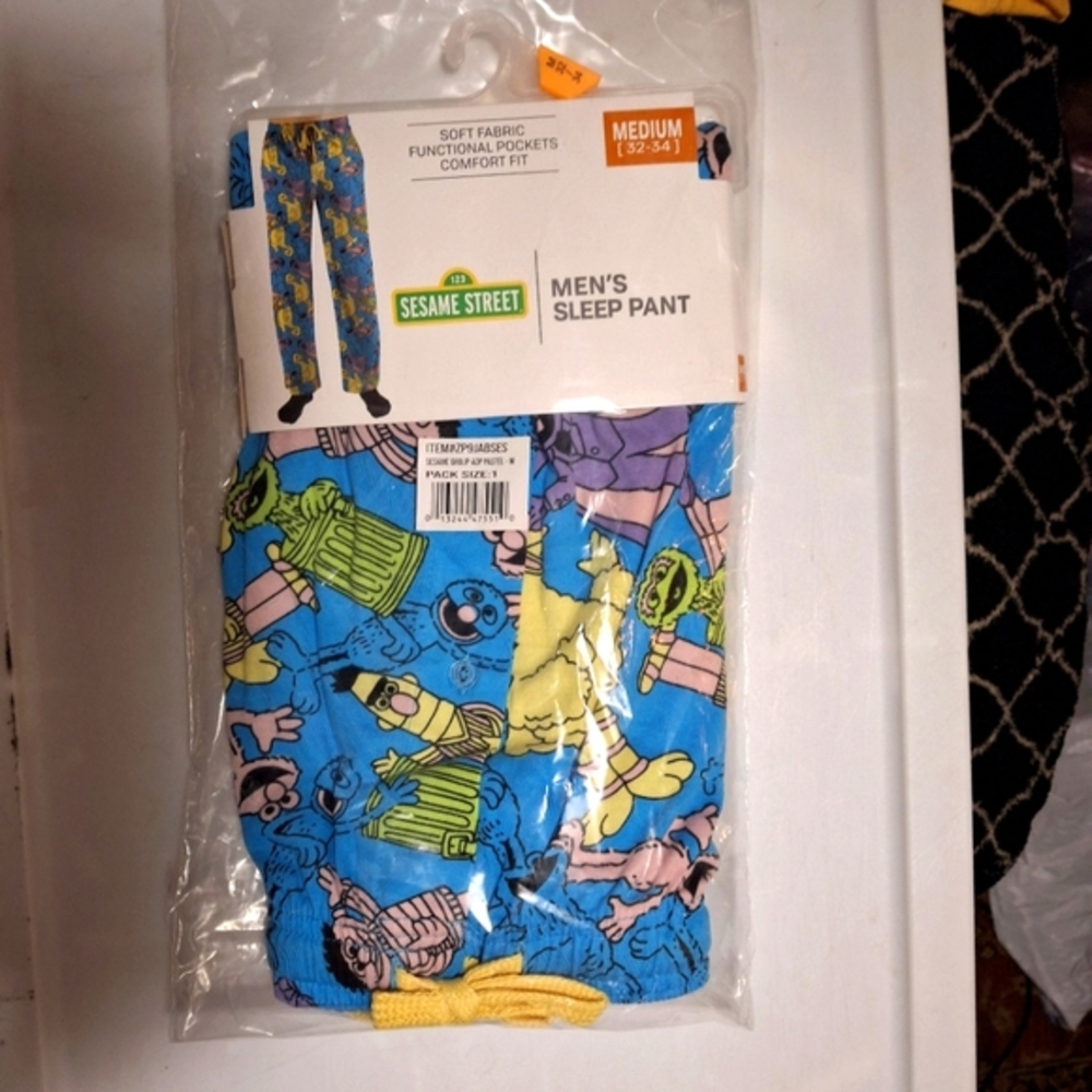 Sesame Street Mens Sleep Pant